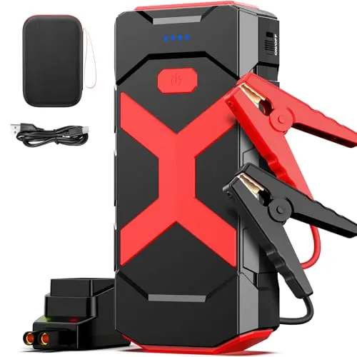 BooKoo A9 Car Jump Starter portable warna hitam di atas permukaan datar