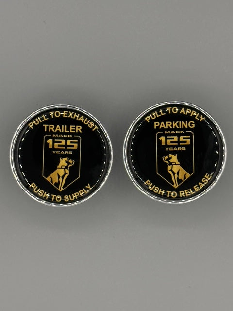 Black Mack 125yrs Maxi Knob Set (2 Pieces) - Polished Billet Aluminium