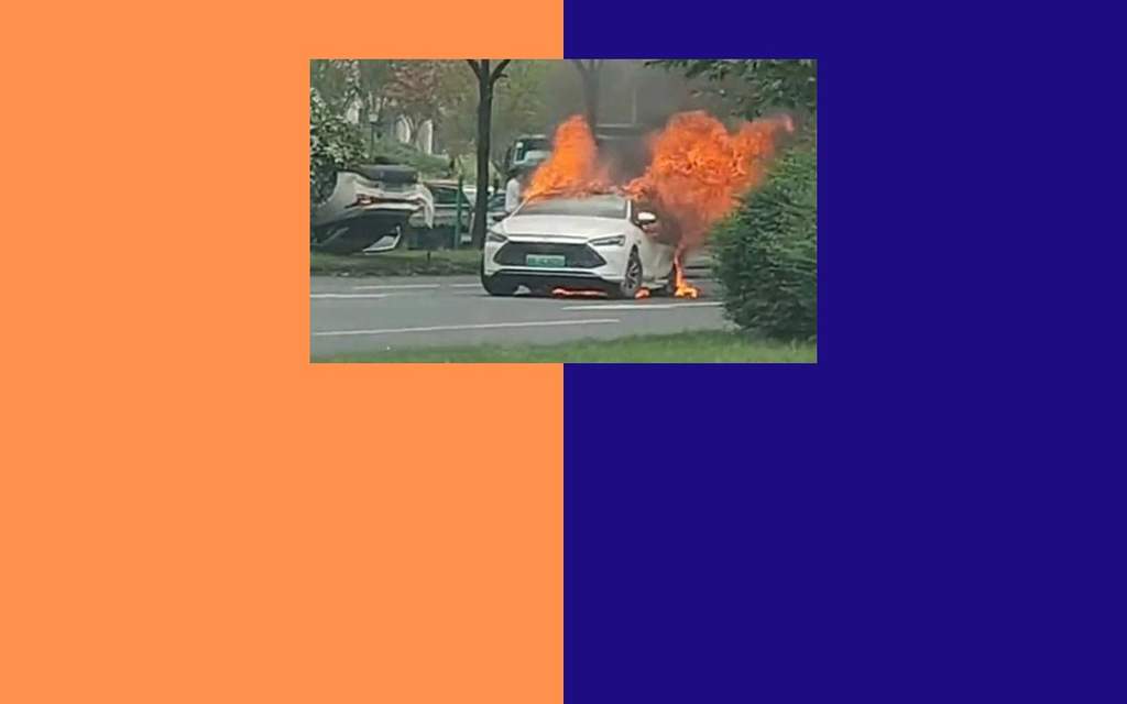 BYD Qin Plus Sedan Destroyed by Fire After Chengdu Crash