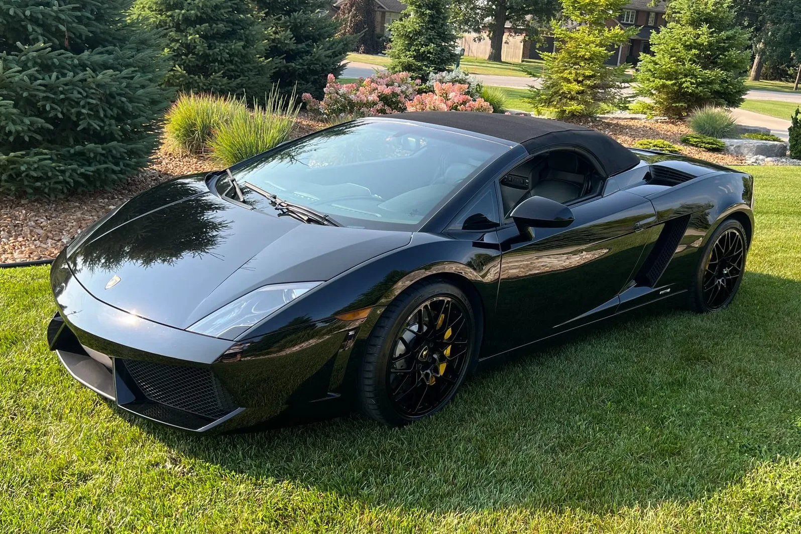 Sleek black 2010 Lamborghini Gallardo LP560-4 Spyder up for auction on Bring a Trailer