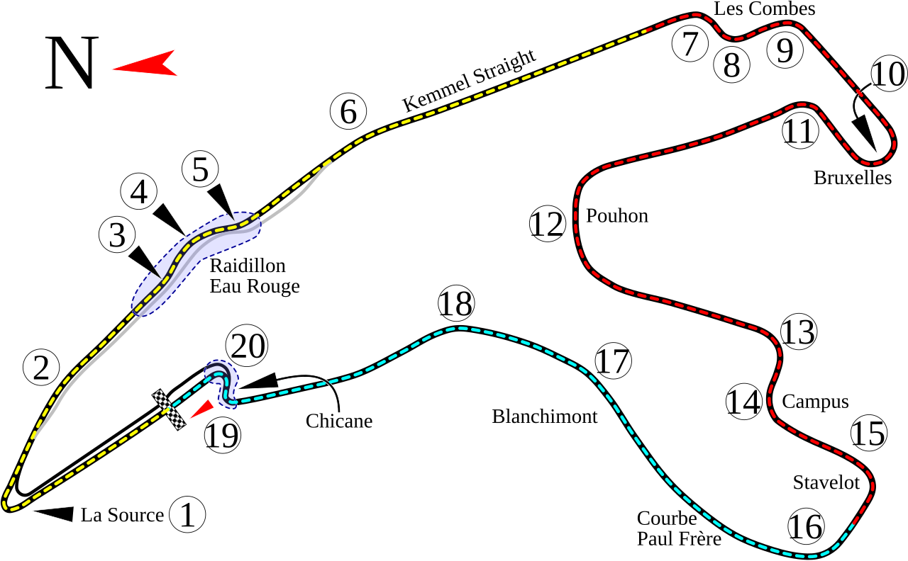 Circuit de Spa-Francorchamps remains a legendary and demanding venue for Formula One