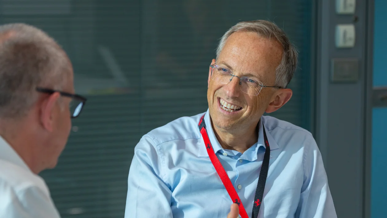 Ferrari CEO Benedetto Vigna discusses the strategic future of the electric Luce and manual V12 models