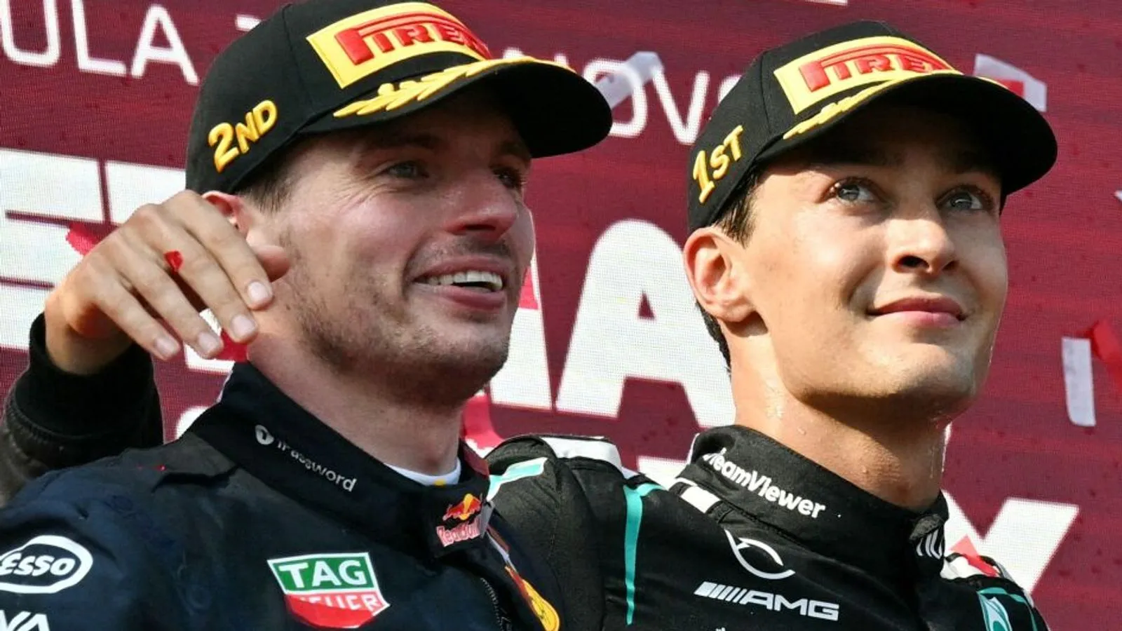 George Russell says his Mercedes Formula 1 seat was never threatened by Max Verstappen