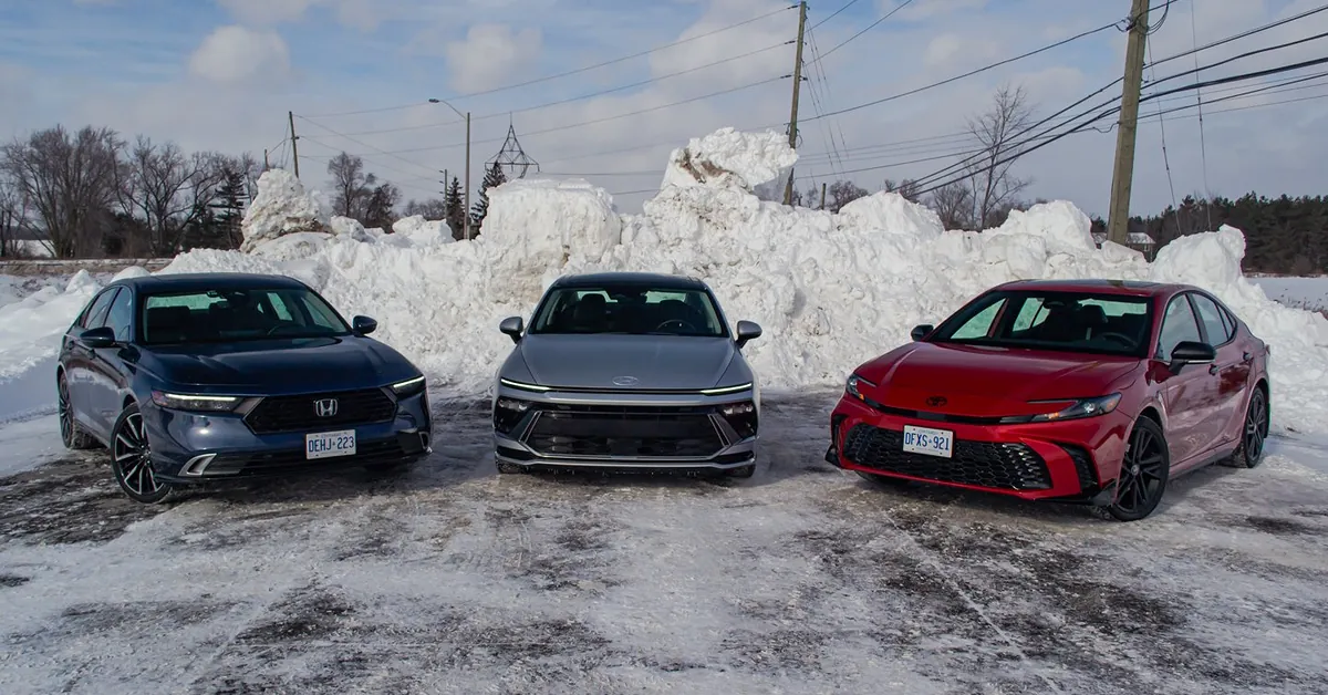 Hyundai Sonata secures victory against Toyota Camry and Honda Accord in hybrid sedan comparison