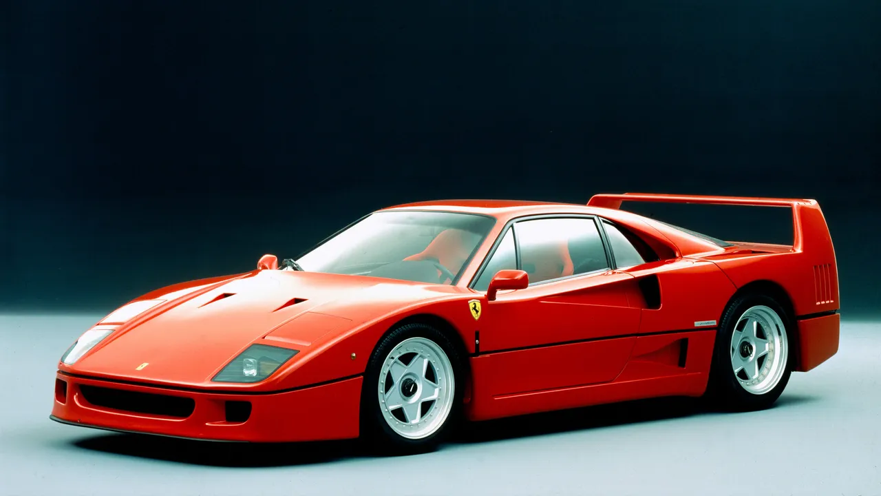 Lewis Hamilton proudly presents his newly restored Ferrari F40 after a thirty-year abandonment