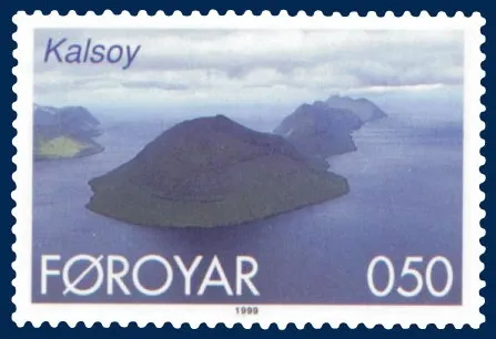 Profile of Kalsoy island in the Faroe Islands showing its dramatic cliffs and James Bond connection