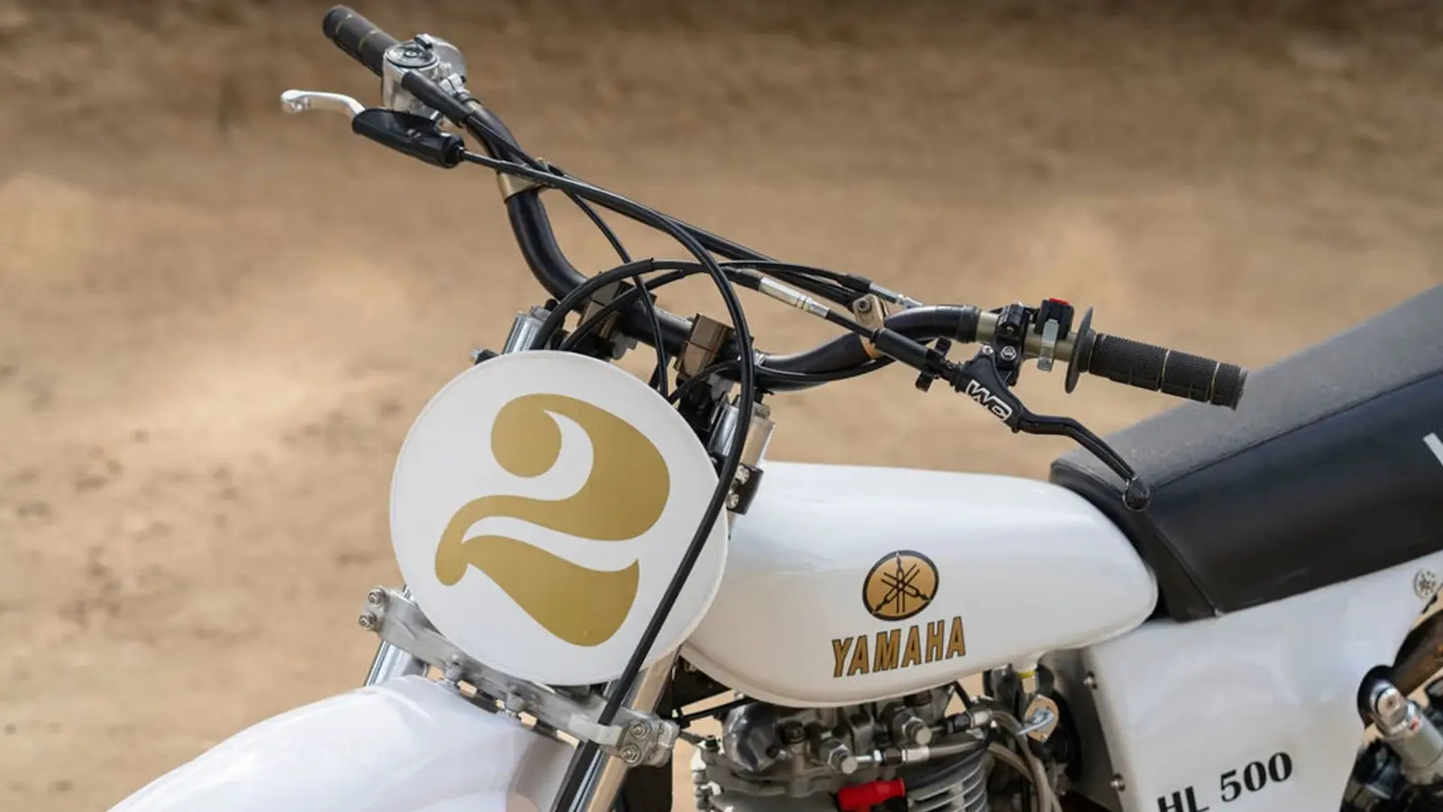 The rare Yamaha HL500 off-road motorcycle built by Norton in England