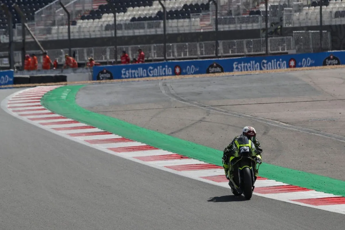 Raul Fernandez claims dominant victory at the British Grand Prix leading Aprilia podium