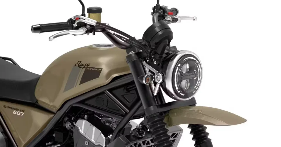 The new Rieju Scrambler 607 neo-retro motorcycle brings lightweight performance and modern styling