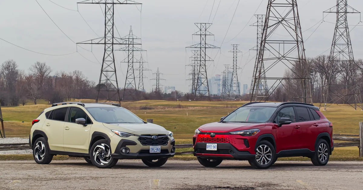 Subaru Crosstrek Hybrid faces off against Toyota Corolla Cross Hybrid in 2026 review
