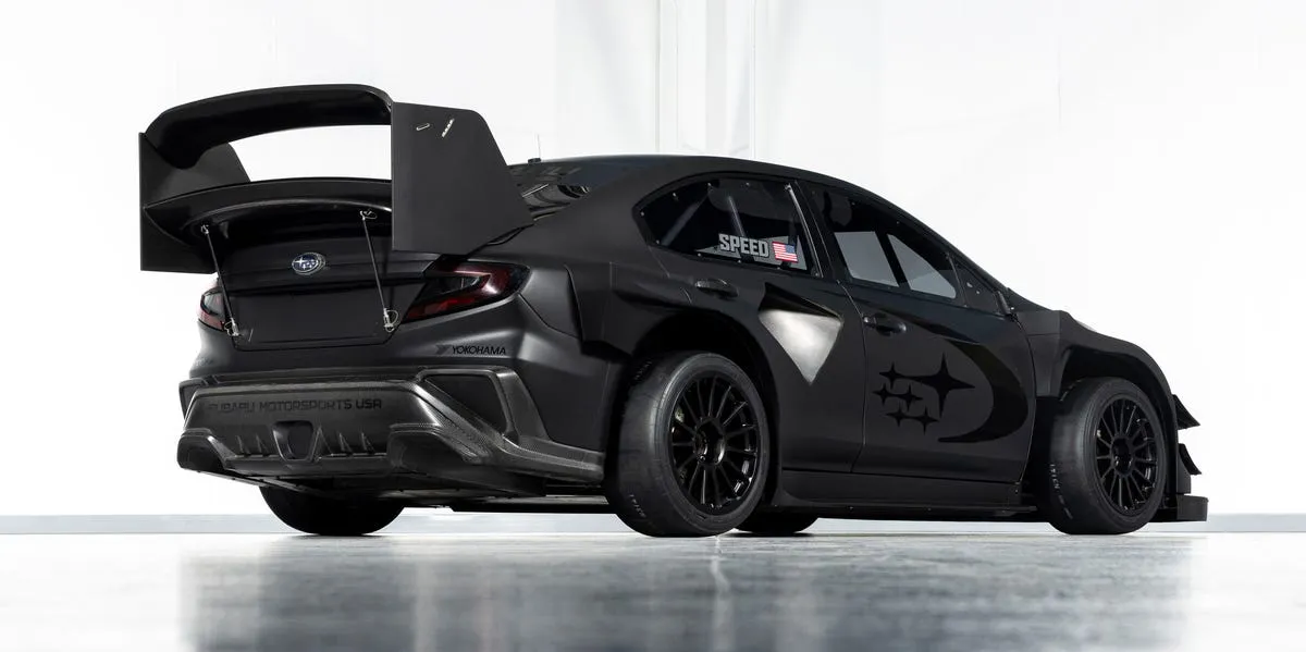 Subaru Project Midnight WRX debuts as an extreme 670-horsepower tarmac time-attack monster