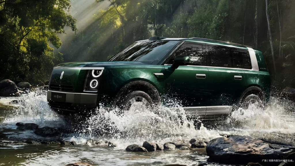 The new Stelato G9 off-road SUV developed by Huawei and BAIC in China.