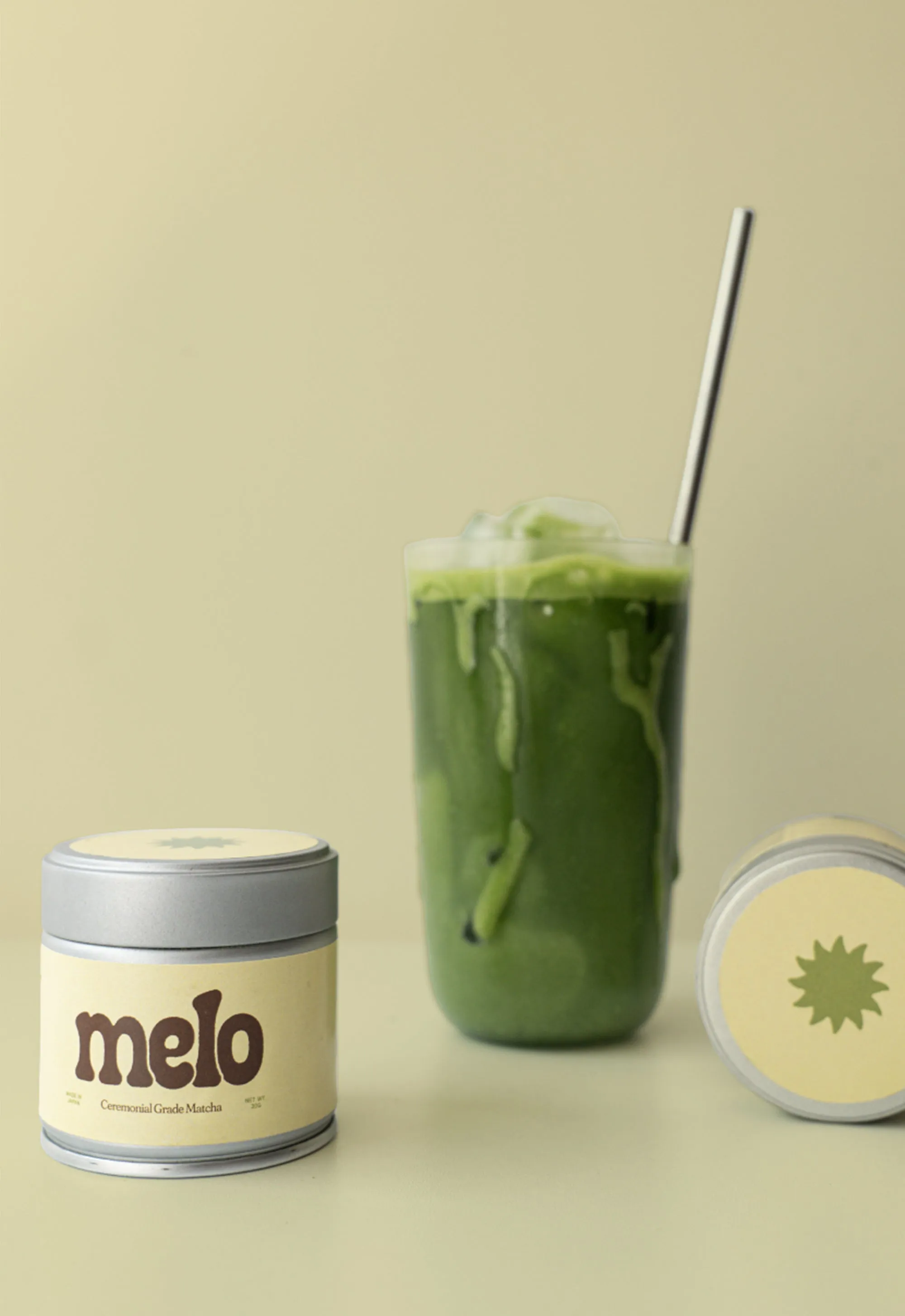 Melo Matcha Tin kemasan kaleng premium koleksi Joy368