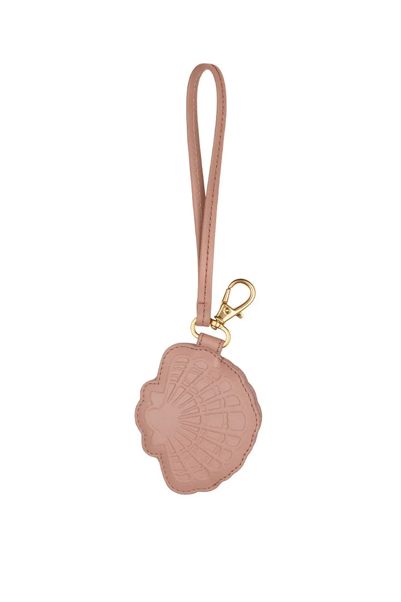 Mermaid Shell Leather Coin Purse warna dusty pink dari Joy368
