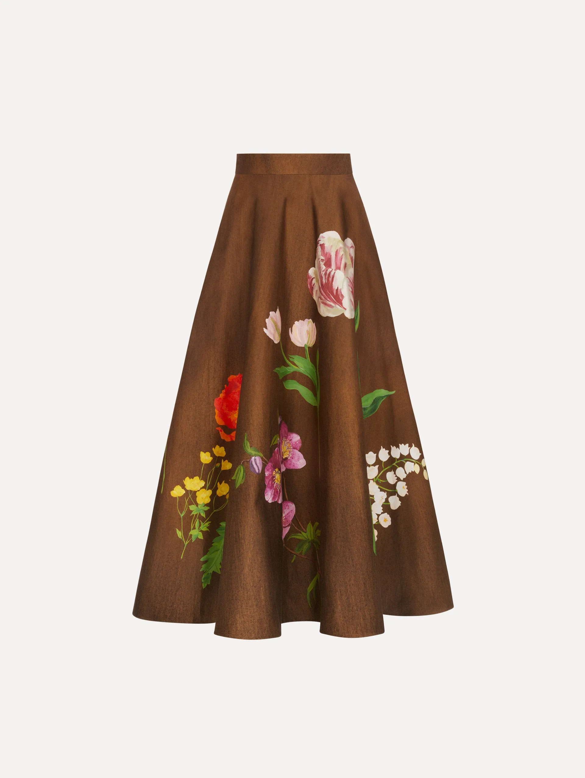 Panduan memadukan rok midi motif botani untuk gaya busana elegan sehari-hari