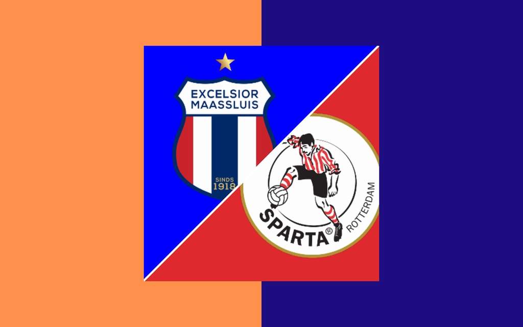 Pertandingan uji coba antara Excelsior Maassluis dan Jong Sparta Rotterdam