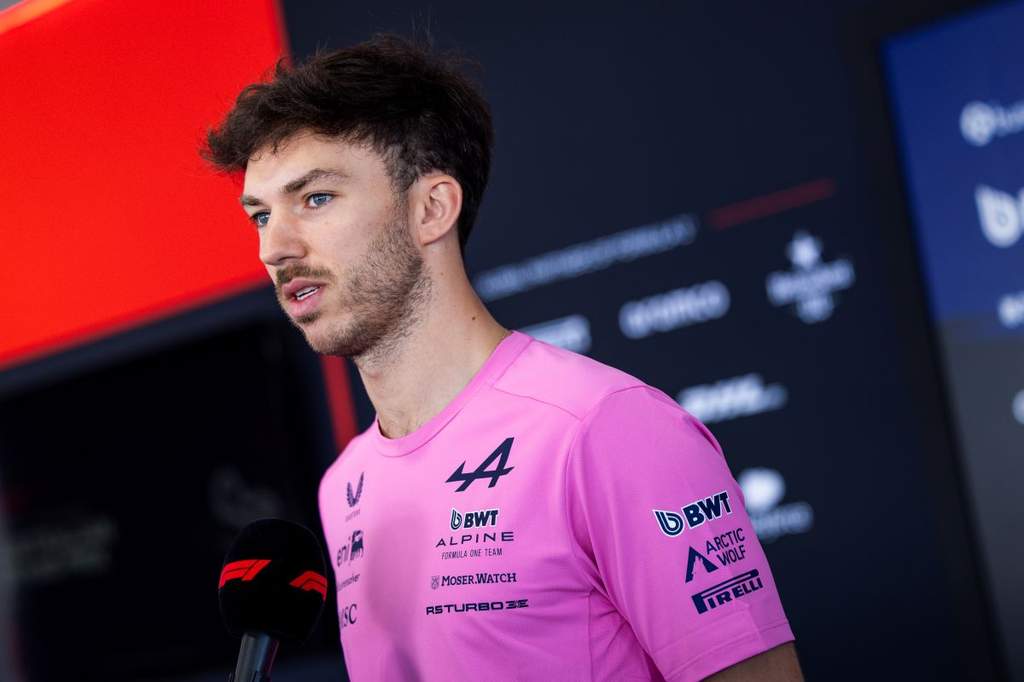 Le pilote français Pierre Gasly en conférence de presse avant le Grand Prix de Belgique à Spa