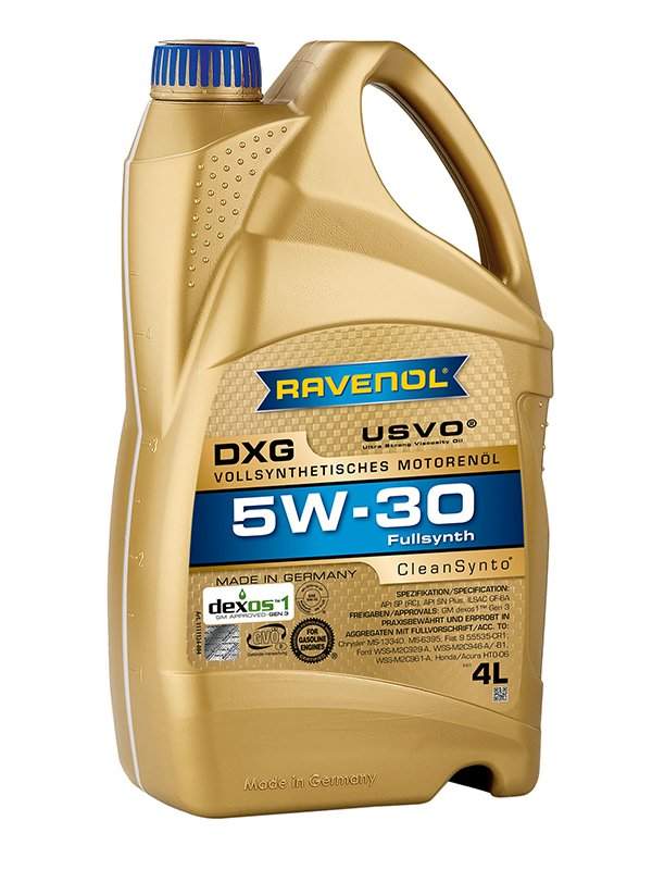 RAVENOL DXG 5W-30 Full Synthetic Motor Oil - 4 Liters