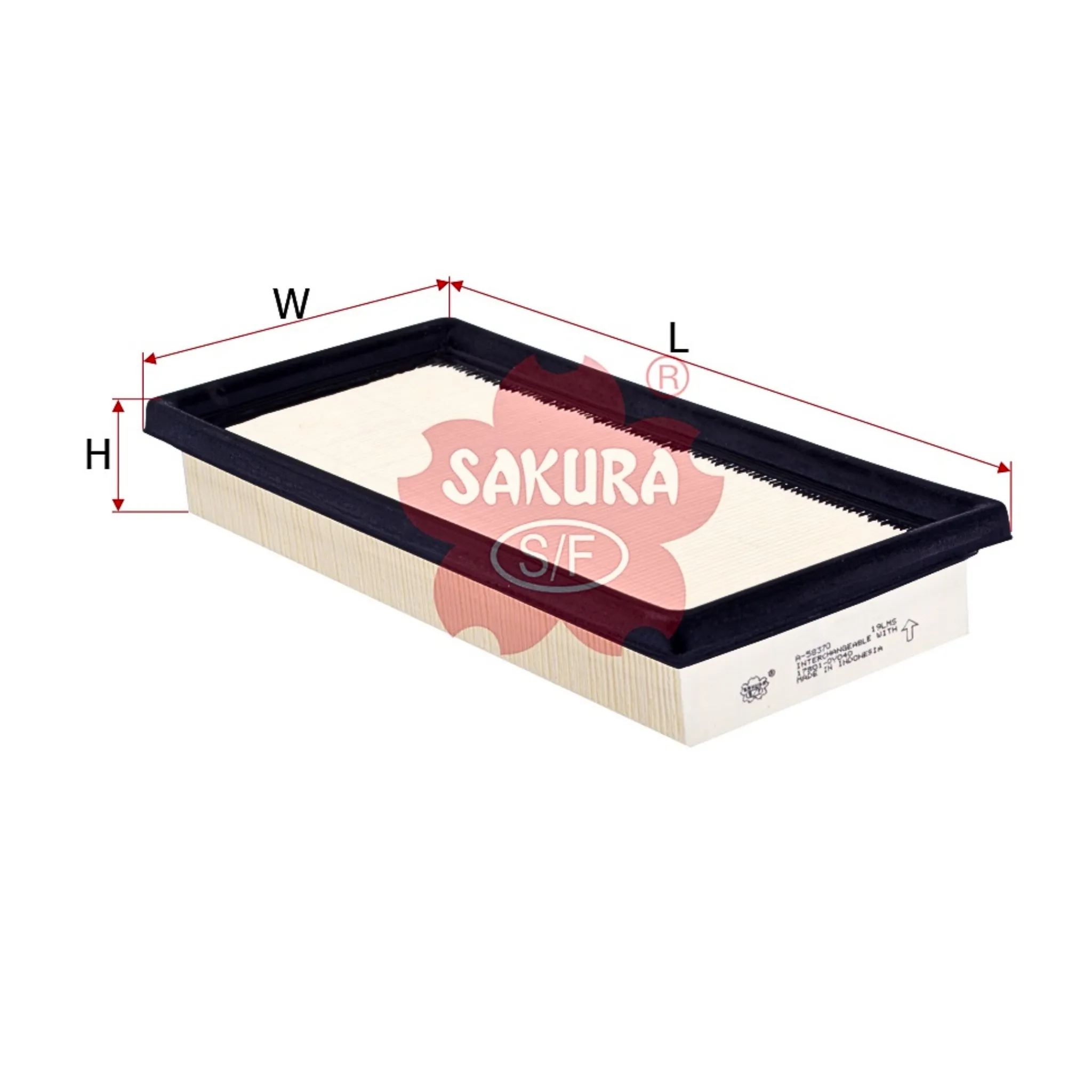 Sakura Mitsubishi Air Filter A-58370 berkualitas tinggi dari Vince's Auto Body
