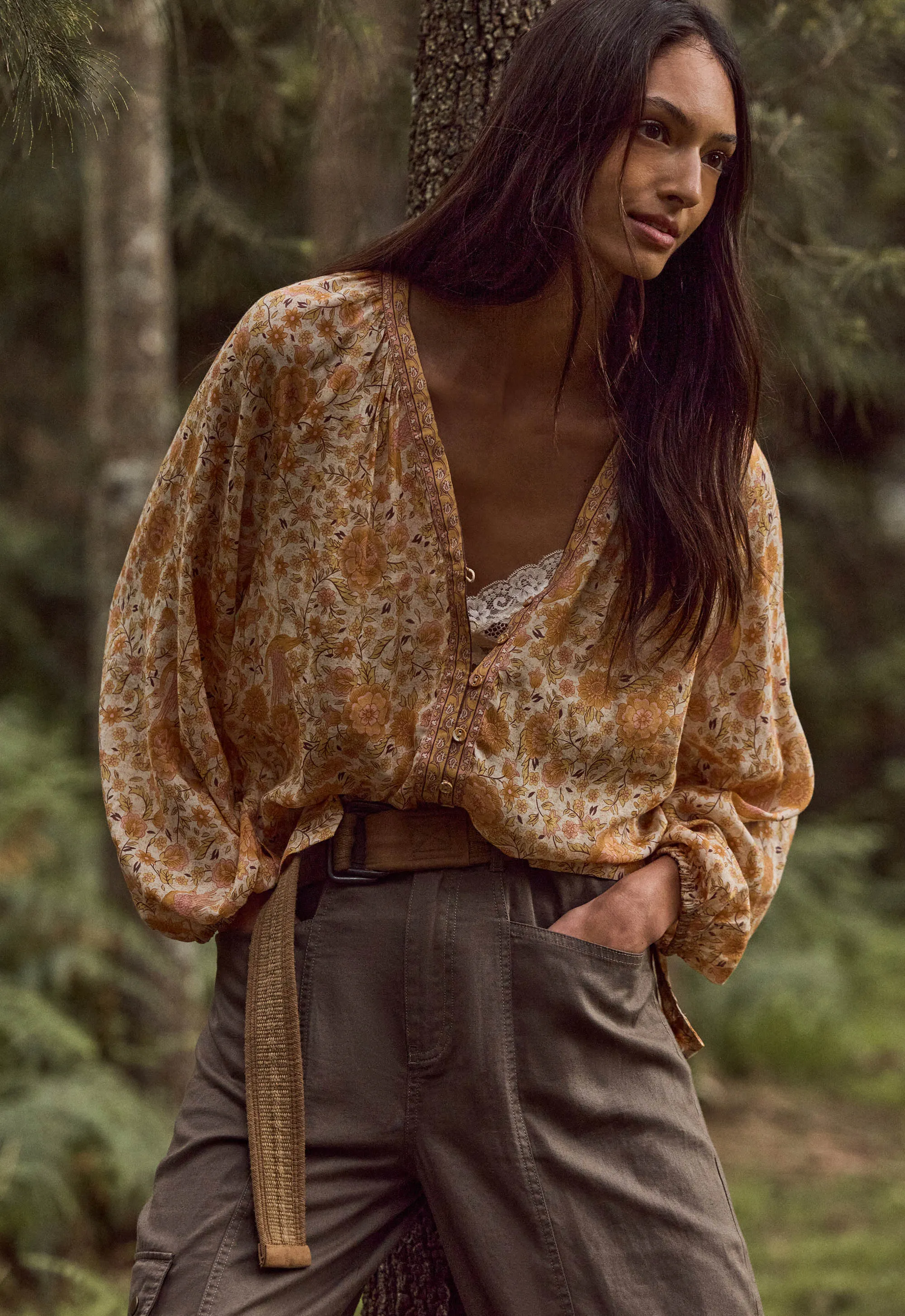 Sunwashed Blouse Marigold wanita dari Joy368